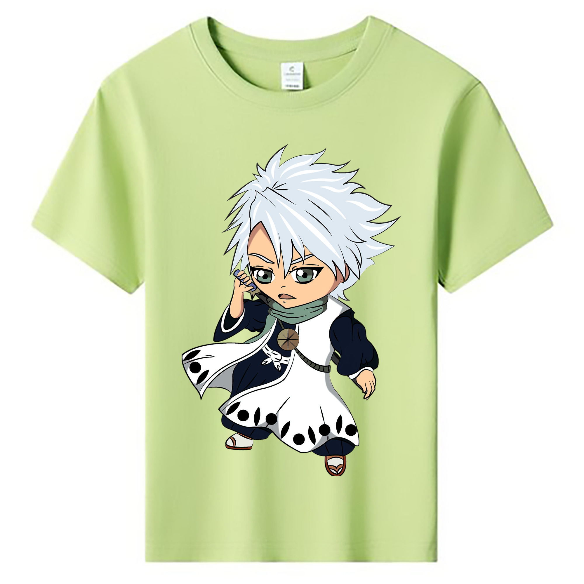 （画像用） ブリーチ 日番谷冬獅郎（ひつがや とうしろう） BLEACH Hitsugaya Toushirou 綿100％キッズTシャツ（フロントプリント）